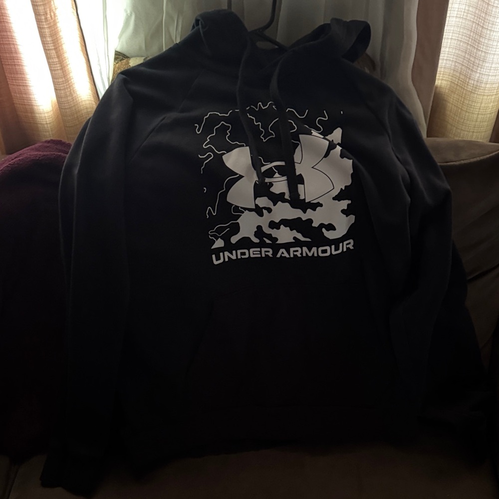 Under Armour Black and White Graphic Hoodie